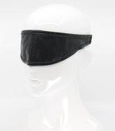 Love In Leather Mouldable Total Block Out Blindfold - Black - Masks And Blindfolds
